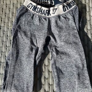 Gymshark Grey Leggings Original Line with Gymshark logo waistband, Size Medium